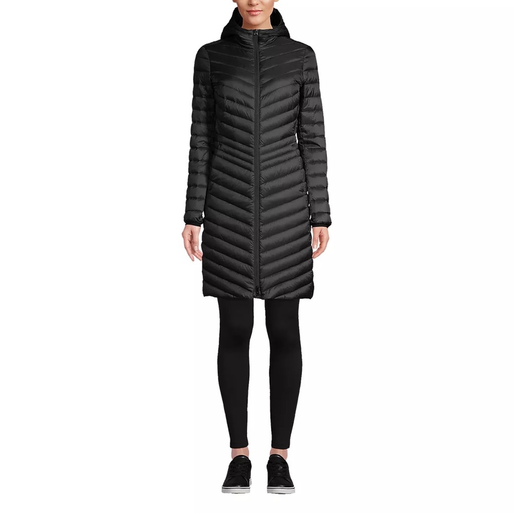 Lands' End Women's Wanderweight Packable Down Coat NWT